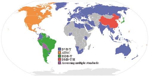Mapa Estado Avances Radio y TV Digital